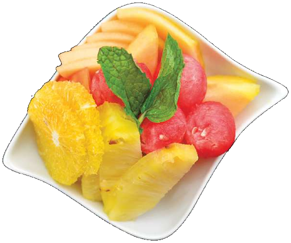 FRUTAS MIXTAS CON YOGURT Y MIEL