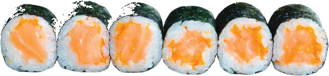 HOSOMAKI DE SALMÓN Y MASAGO